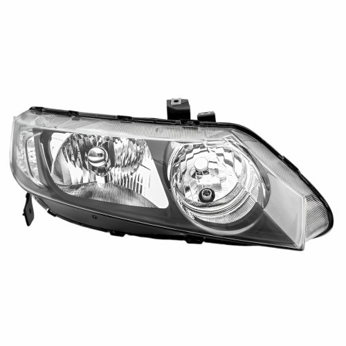 Farol Honda New Civic 2007 2008 2009 2010 2011 Mascara Cromada Lado Direito Passageiro