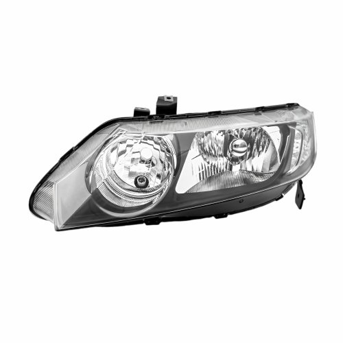 Farol Honda New Civic 2007 2008 2009 2010 2011 Mascara Cromada Lado Esquerdo