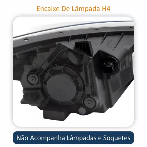 Farol Hyundai Hb20 2012 Até 2019 Máscara Cromada Lado Esquerdo Motorista