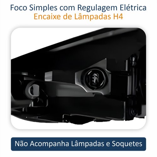 Farol Hyundai Hb20 2020 Até 2022 Com Projetor Com Led Lado Direito Passageiro