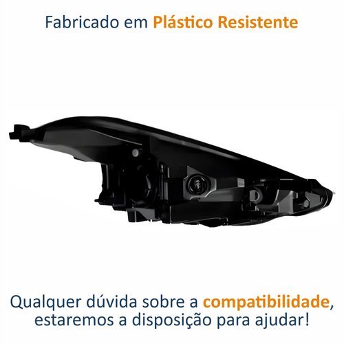 Farol Hyundai Hb20 2020 Até 2022 Com Projetor Com Led Lado Esquerdo Motorista