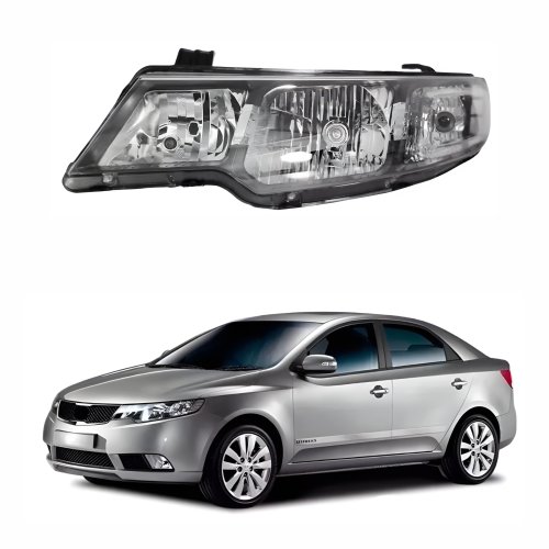 Farol Kia Cerato 2009 Até 2013 Lado Esquerdo Motorista