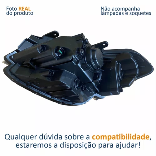 Farol Principal Kia Soul 2009 2010 2011 2012 Cromado Lado Direito Passageiro