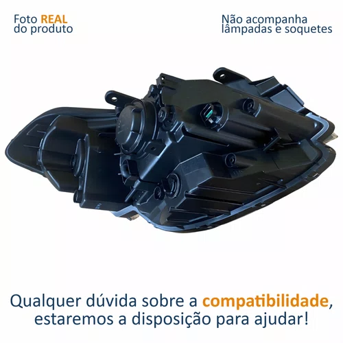 Farol Principal Kia Soul 2009 2010 2011 2012 Cromado Lado Esquerdo Motorista