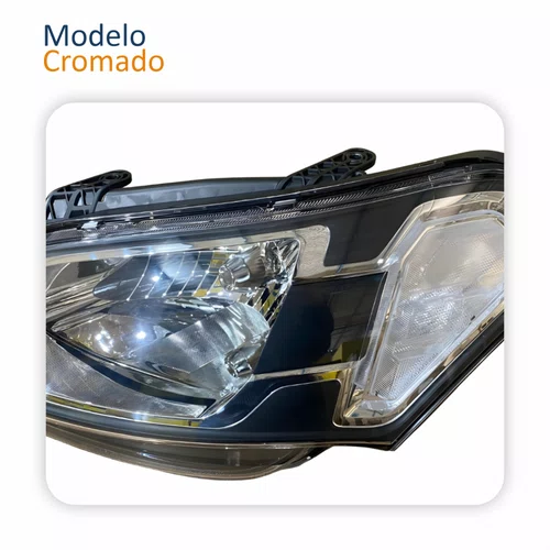 Farol Principal Kia Soul 2009 2010 2011 2012 Cromado Lado Esquerdo Motorista