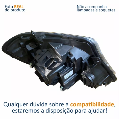 Farol Principal MB Sprinter 2013 Até 2021 Máscara Negra Lado Esquerdo Motorista
