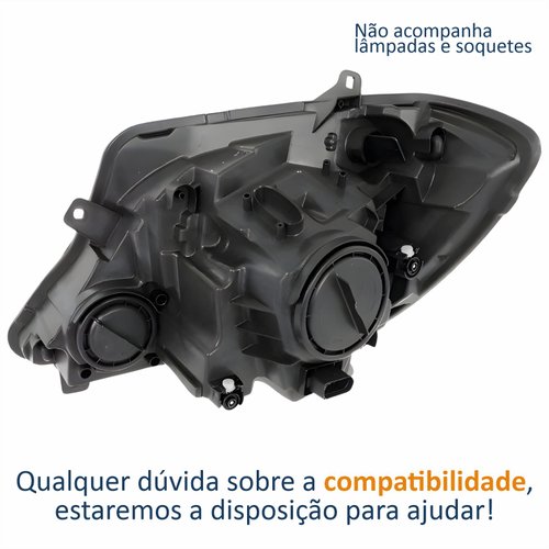 Farol Principal Mb Sprinter 2017 2018 2019 Elétrico Com Motor Lado Direito Passageiro