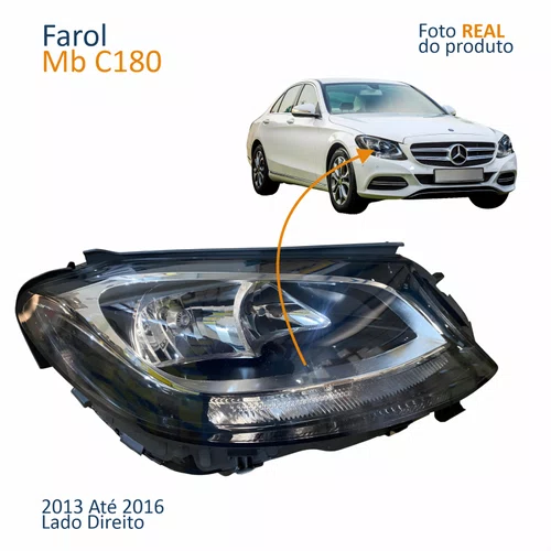 Farol Principal MB C180 2013 2014 2015 2016 Lado Direito Passageiro