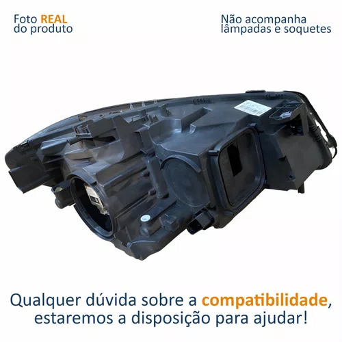 Farol Principal MB Cla 2014 Até 2017 Bi-Xenon Com Led Máscara Negra Lado Esquerdo Motorista