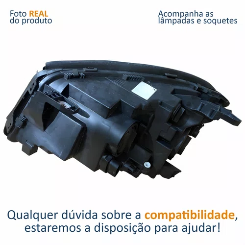 Farol Principal MB Gla 2015 2016 2017 2018 Com Lâmpadas Lado Direito Passageiro