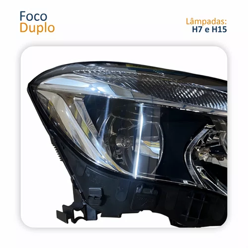 Farol Principal MB Gla 2015 2016 2017 2018 Com Lâmpadas Lado Direito Passageiro