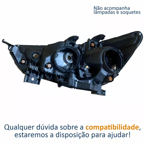 Farol Principal Mitsubishi Asx 2010 Até 2016 Máscara Cromada Lado Direito Passageiro