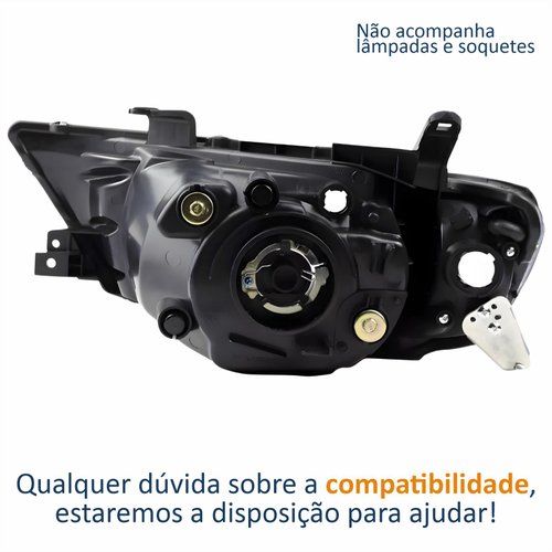 Farol Principal Mitsubishi L200 Triton 2008 Até 2017 Pisca Cristal Lado Direito Passageiro