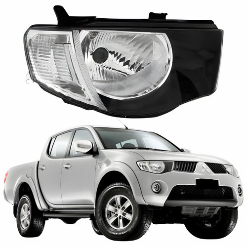 Farol Principal Mitsubishi L200 Triton 2008 Até 2017 Pisca Cristal Lado Direito Passageiro