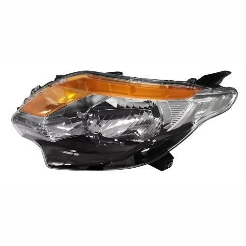 Farol Mitsubishi Triton L-200 2017 2018 2019 2020 Máscara Negra Pisca Âmbar Lado Esquerdo Motorista