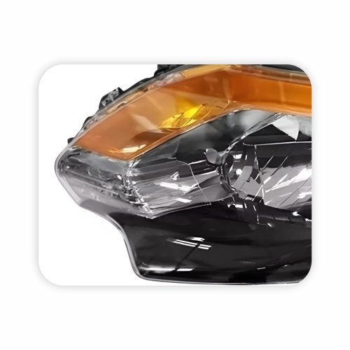 Farol Mitsubishi Triton L-200 2017 2018 2019 2020 Máscara Negra Pisca Âmbar Lado Esquerdo Motorista