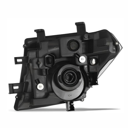 Farol Nissan Frontier 2008 2009 2010 2011 2012 2013 2014 2015 2016 Máscara Ara Negra Lado Direito Passageiro