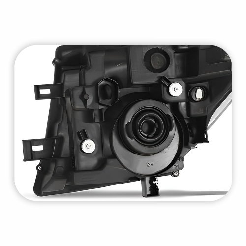 Farol Nissan Frontier 2008 2009 2010 2011 2012 2013 2014 2015 2016 Máscara Ara Negra Lado Direito Passageiro