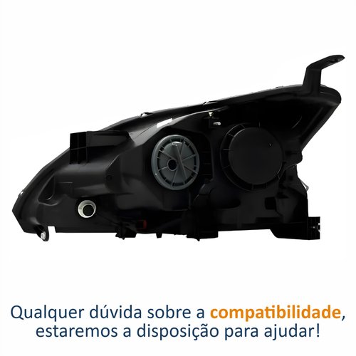 Farol Nissan Sentra 2014 Até 2016 Com Led Lado Direito Passageiro