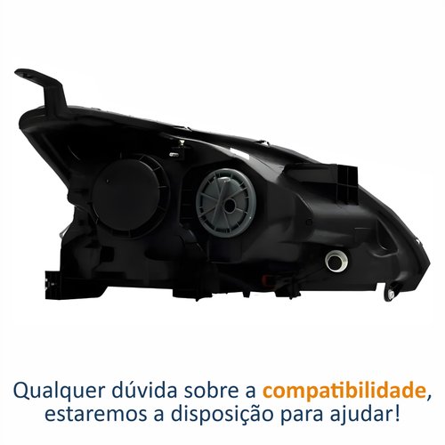 Farol Nissan Sentra 2014 Até 2016 Com Led Lado Esquerdo Motorista