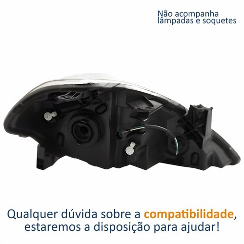 Farol Principal Nissan Tiida 2008 2009 2010 2011 2012 Lado Esquerdo Motorista