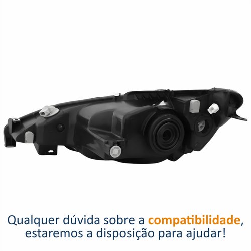 Farol Peugeot 206 2004 Até 2009 Simples Lado Direito Passageiro