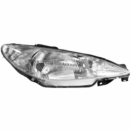 Farol Peugeot 206 1998 Até 2003 Lente Raiada Lado Direito Passageiro