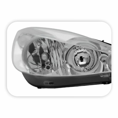 Farol Peugeot 207 2007 até 2015 Máscara Cromada Lado Direito Passageiro