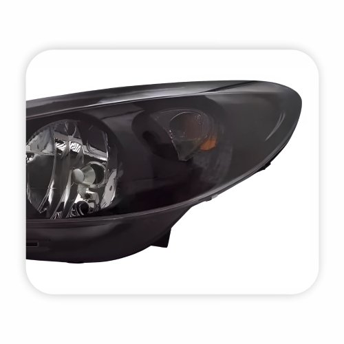 Farol Peugeot 207 2009 Até 2014 Máscara Negra Lado Esquerdo Motorista