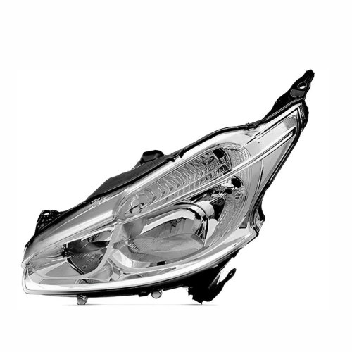 Farol Peugeot 208 2012 2013 2014 2015 2016 Mascara Cromada Sem Led Lado Esquerdo Motorista