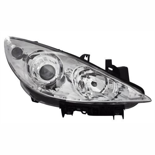 Farol Peugeot 307 2007 Até 2012 Manual Cromado Lado Direito Passageiro