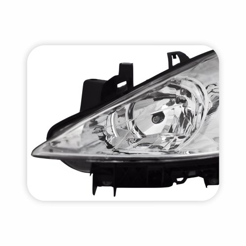 Farol Peugeot 307 2007 Até 2012 Manual Cromado Lado Esquerdo Motorista