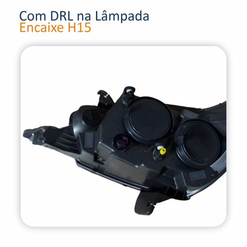 Farol Principal Fiat Argo Cronos 2024 2025 Máscara Negra Com Drl Lado Direito Passageiro