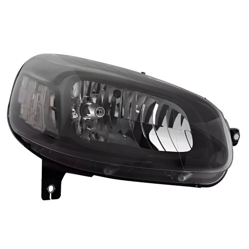 Farol Principal Fiat Uno Fiorino 2022 2023 Máscara Negra Lado Direito Motorista