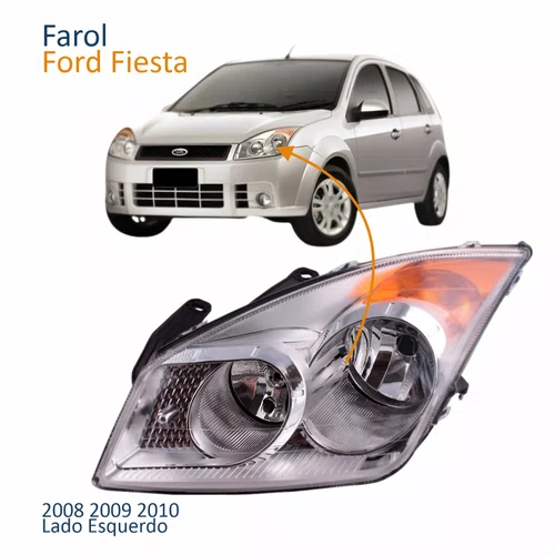Farol Principal Ford Fiesta 2008 2009 2010 Lado Esquerdo Motorista