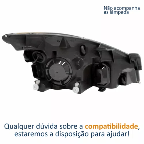 Farol Principal Ford Fiesta 2008 2009 2010 Lado Esquerdo Motorista