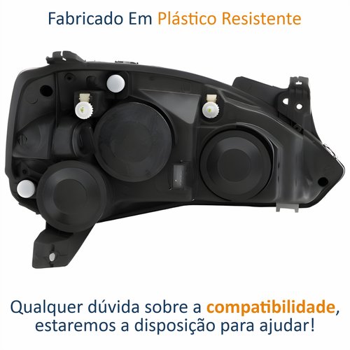 Farol Principal Chevrolet Corsa 2003 2004 2005 2006 2007 2008 2009 2010 2011 2012 Montana 2003 2004 2005 2006 2007 2008 2009 2010 Original Pisca Raiado Máscara Cromada Lado Esquerdo Motorista
