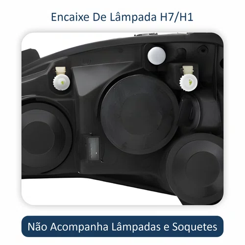 Farol Principal Gm Corsa Sedan 2003 Até 2012 Pisca Raiado Máscara Cromada Lado Direito Passageiro