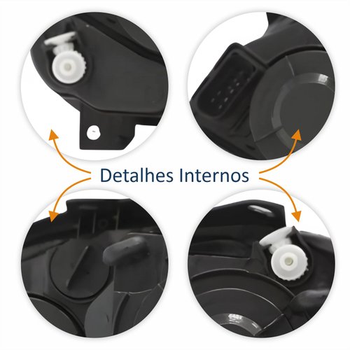 Farol Principal Vw Crossfox Fox Spacefox 2008 2009 2010 Máscara Negra Lado Direito Passageiro