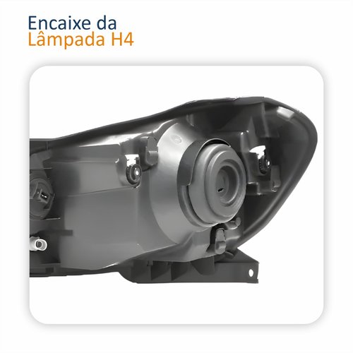 Farol Principal Volkswagen Gol G6 2012 2013 2014 2015 2016 Saveiro Voyage G6 2013 2014 2015 2016 Foco Simples Lado Direito Passageiro