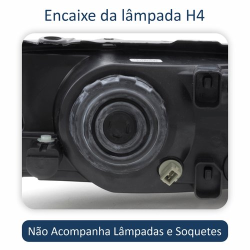 Farol Principal Volkswagen Saveiro 1999 2000 2001 2002 2003 2004 2005 Original Lado Esquerdo Motorista