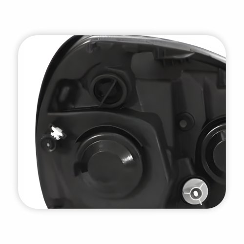 Farol Renault Clio 2003 Até 2012 Máscara Cinza Lado Esquerdo Motorista