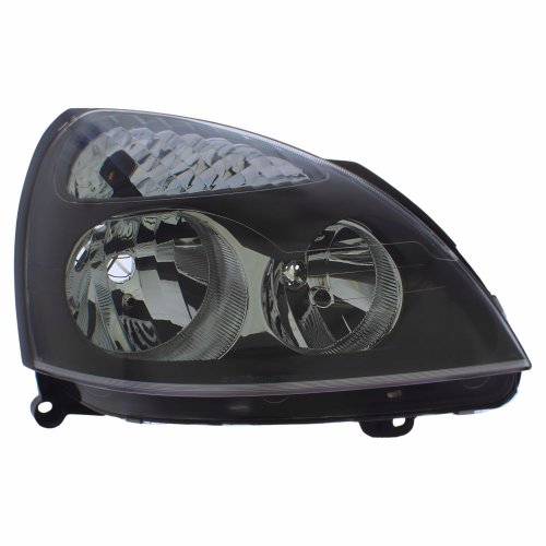 Farol Renault Clio 2003 Até 2012 Mascara Negra Lado Direito Passageiro