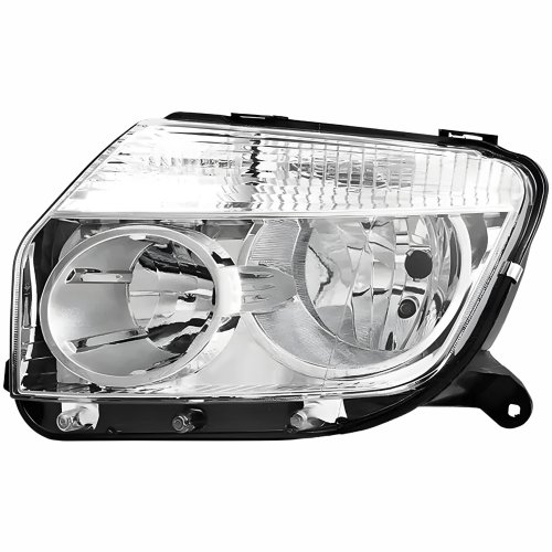 Farol Renault Duster 2010 Até 2014 Máscara Cromada Lado Esquerdo Motorista