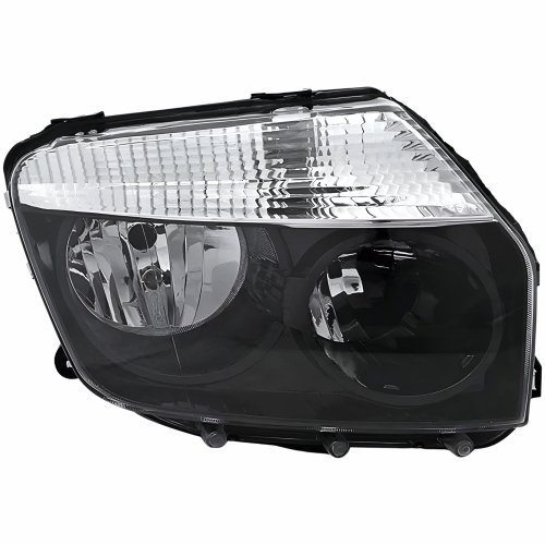 Farol Renault Duster 2010 Até 2014 Máscara Negra Lado Direito Passageiro