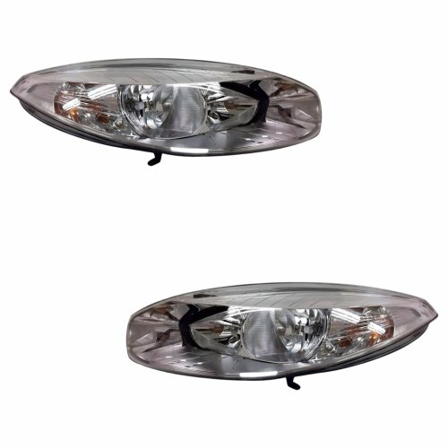 Par Farol Renault Fluence 2010 Até 2018 Mascara Cromada Sem Projetor