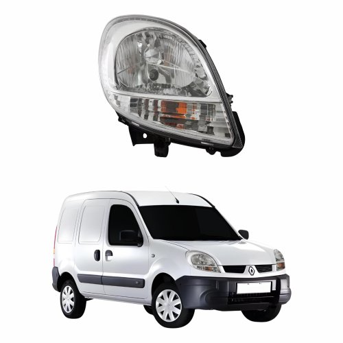 Farol Renault Kangoo 2008 Até 2014 Lado Direito Passageiro