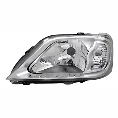 Farol Renault Logan 2007 Até 2010 Máscara Cromada Lado Esquerdo Motorista