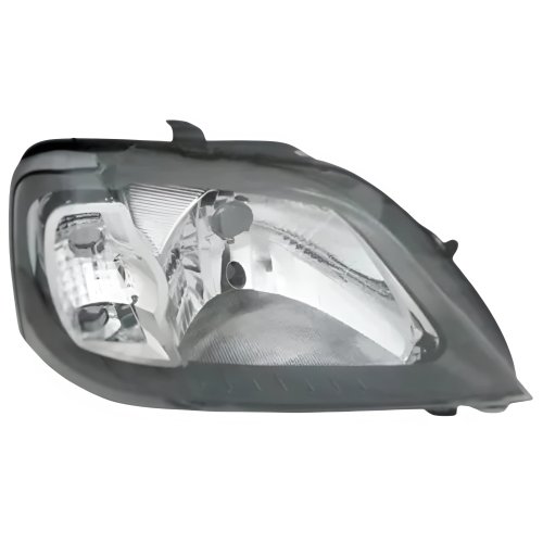 Farol Renault Logan 2007 Até 2010 Máscara Cinza Lado Direito Passageiro