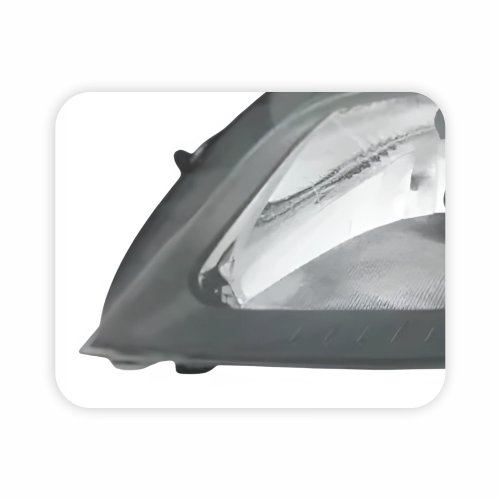 Farol Renault Logan 2007 Até 2010 Máscara Cinza Lado Esquerdo Motorista